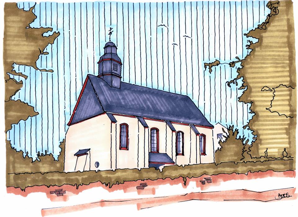 Kirche Aquarell